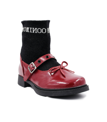 کفش عروسکی قرمز جوراب دار نومینو Nominoo red doll shoes