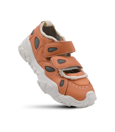 کفش بچه گانه نارنجی نومینو چسبی Nominoo orange children's shoes