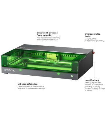 لیزر برش و حکاکی ایکس تول مدل S1 Enclosed Diode برند xTool