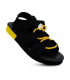 صندل راحتی نومینو مدل چسبی و بندی رنگ مشکی و زرد Nominoo sandal