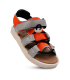 صندل چسبی نومینو مدل راحتی نارنجی و طوسی Nominoo strappy sandal