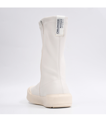 بوت دخترانه چرم سفید نومینو Nominoo Girl’s white leather boot
