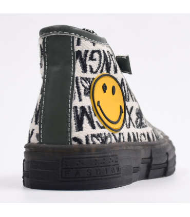 بوت دخترانه چرمی نومینو رنگ کرمی Nominoo leather girl's boots