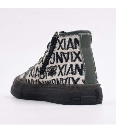 بوت دخترانه چرمی نومینو رنگ کرمی Nominoo leather girl's boots