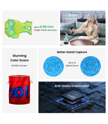 اسکنر سه بعدی رووپوینت مدل Pop 3 Plus برند Revopoint