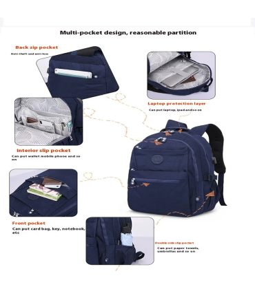 کوله پشتی فانتزی مدرسه تگاوته مدل 1818 Tegaote casual student backpack