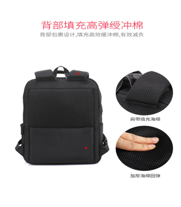 کوله پشتی ضدآب مشکی لپتاپ تگاوته مدل 25105 Tegaote black waterproof laptop backpack