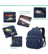 کوله پشتی مدرسه ضدآب تگاوته مدل 1376 Tegaote school backpack