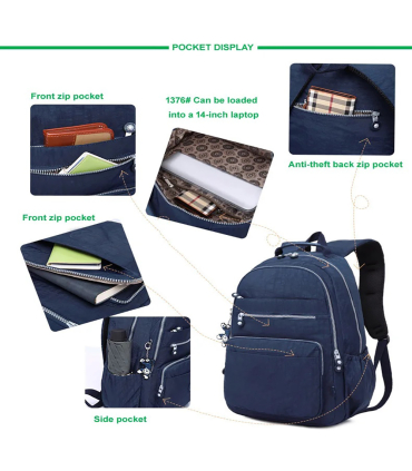 کوله پشتی مدرسه ضدآب تگاوته مدل 1376 Tegaote school backpack