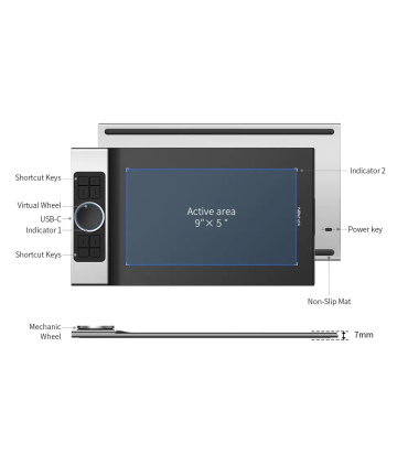 خرید قلم نوری XP-Pen Deco Pro SW وایرلس با بهترین قیمت | قشم خرید