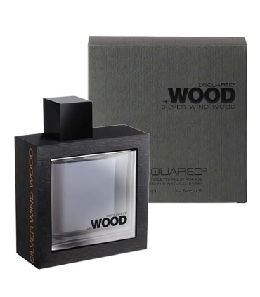 ادکلن ادوتویلت دیسکوارد 100ml مدل He Wood Silver Wind برند Dsquared