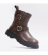 بوت چرم قهوه ای برند تیوکید Tiyookid Brown Leather Boots