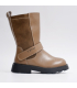 بوت چرم قهوه ای روشن برند تیوکید Tiyookid Brown Leather Boots
