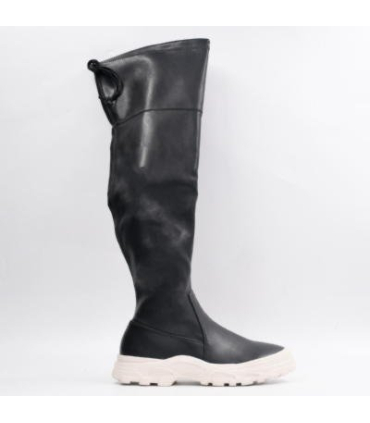 بوت چرمی پشت زیپی ساق بلند برند تیوکید Tiyookid Leather Boots