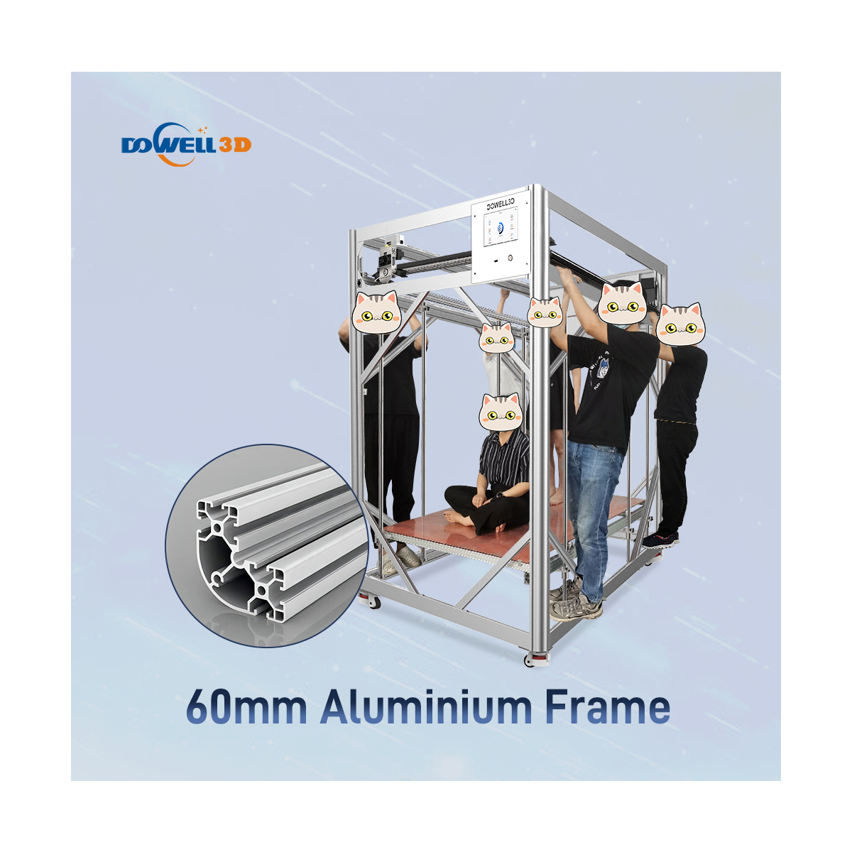 پرینتر سه بعدی داول تری دی مدل DM10Plus برند Dowell 3D