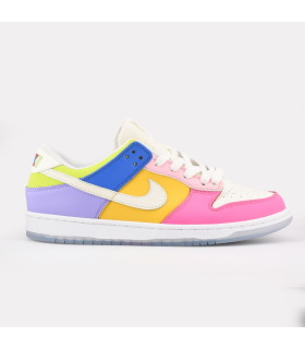 کفش کتانی نایک SB دانک لو مدل Nike Dunk Low Solar Flare Multi-Color کد FD9923-111