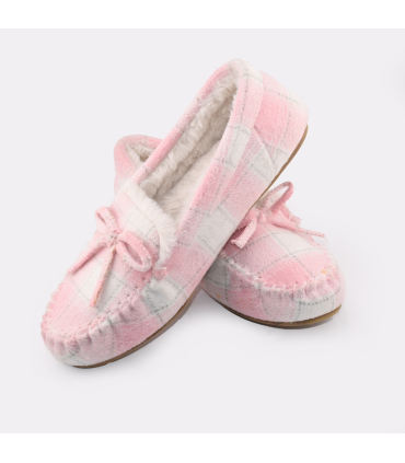 پاپوش Love Slipper مدل خزدار صورتی با پاپیون فانتزی و رویه نرم