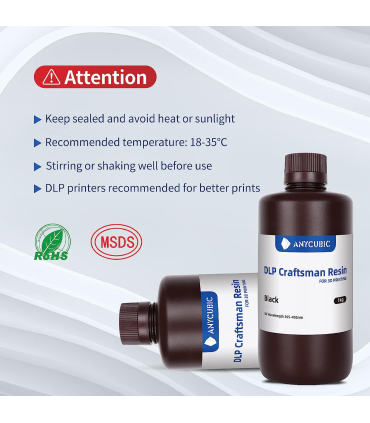 رزین انیکیوبیک مدل DLP CraftsMan UV برند Anycubic