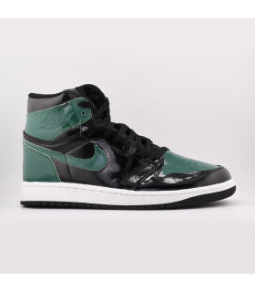 کفش اورجینال Nike Air Jordan 1 High OG ورنی سبز-مشکی | چرم براق Patent Leather