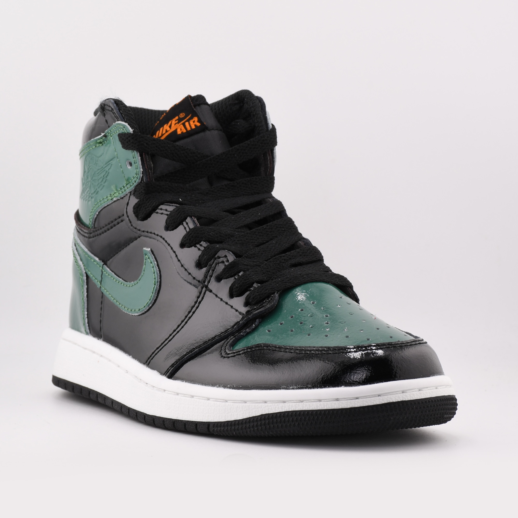 کفش اورجینال Nike Air Jordan 1 High OG ورنی سبز-مشکی | چرم براق Patent Leather