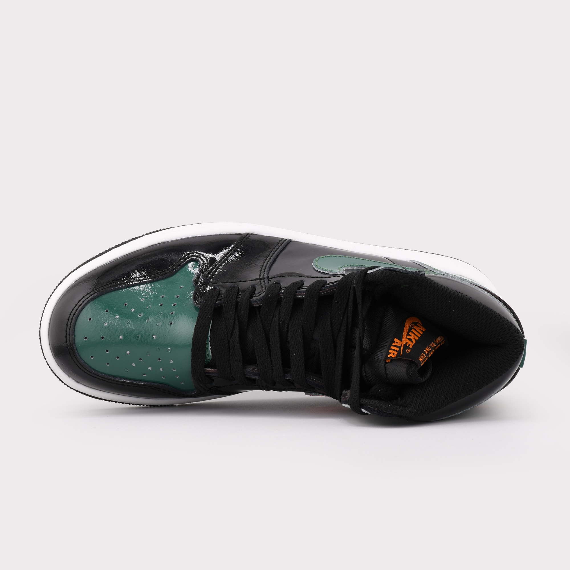 کفش اورجینال Nike Air Jordan 1 High OG ورنی سبز-مشکی | چرم براق Patent Leather