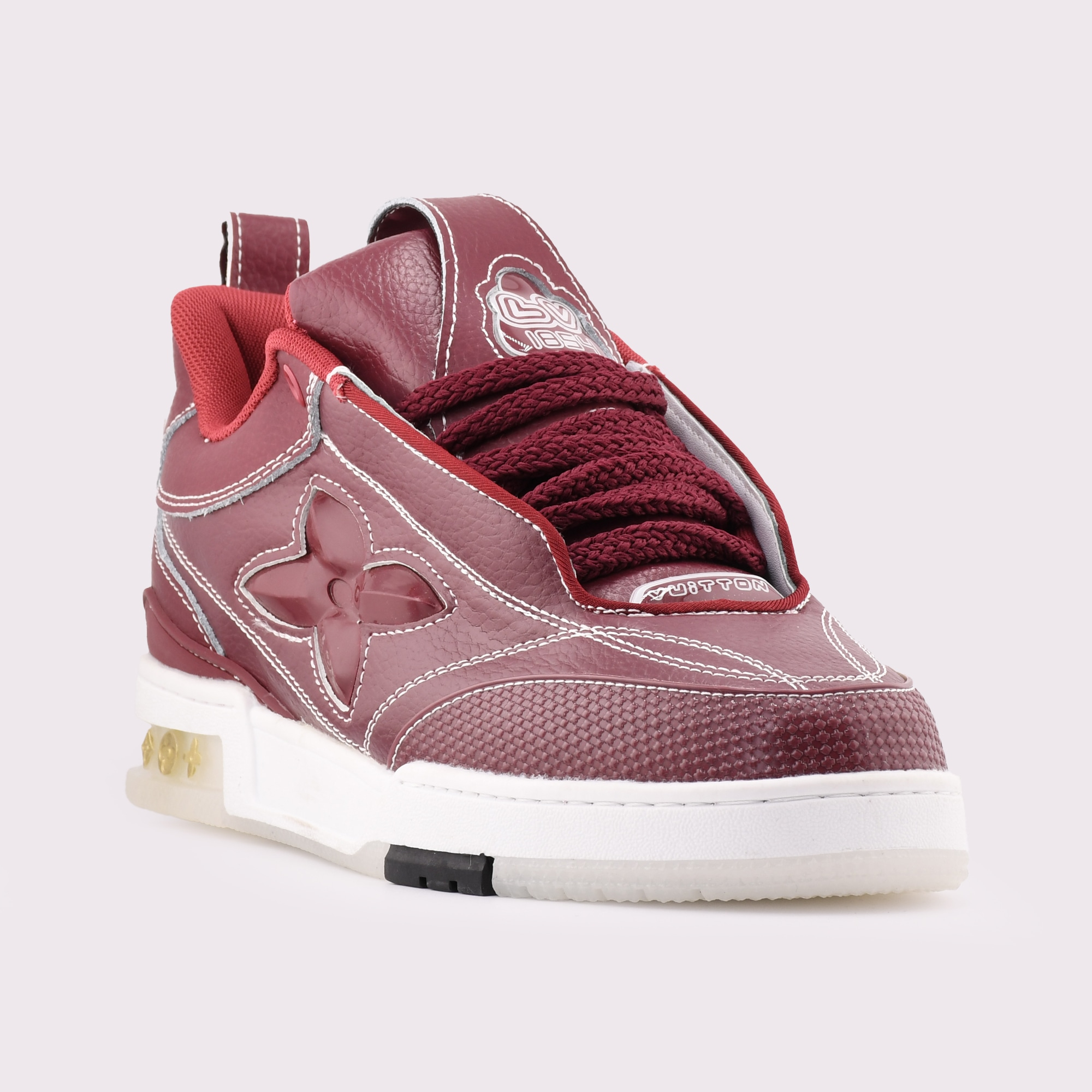 کفش اسنیکر Louis Vuitton مدل Skate Trainers رنگ گیلاسی (Cherry)