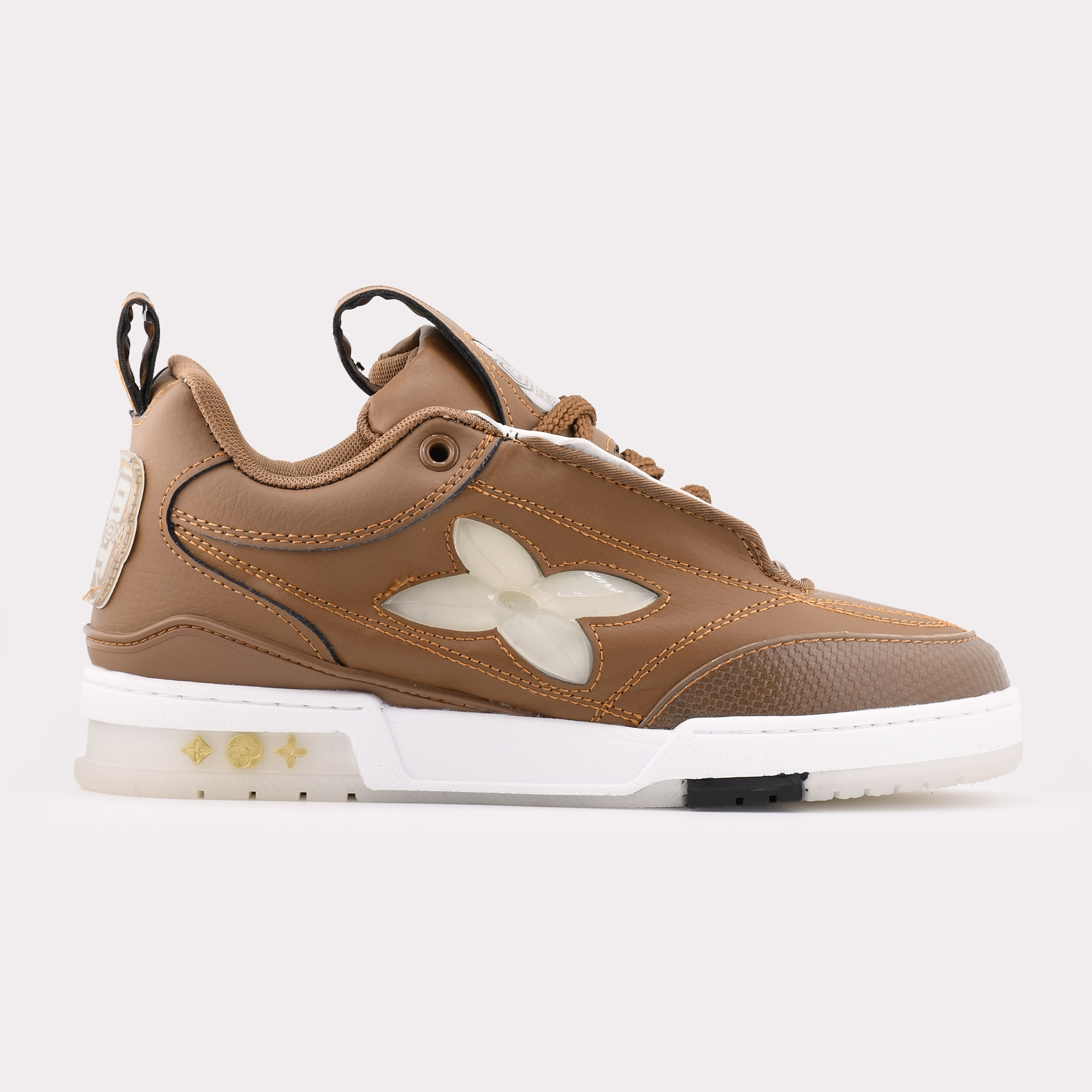کفش اسنیکر Louis Vuitton مدل LV Skate رنگ قهوهای | شیک و اورجینال
