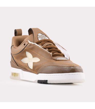 کفش اسنیکر Louis Vuitton مدل LV Skate رنگ قهوهای | شیک و اورجینال