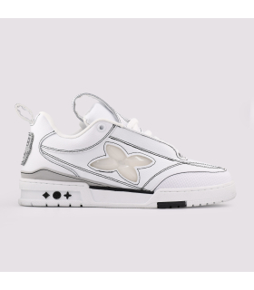 کفش اسنیکر لویی ویتون مدل LV Skate رنگ نقره ای