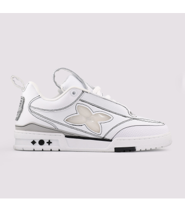 کفش اسنیکر لویی ویتون مدل LV Skate رنگ نقره ای