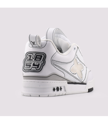 کفش اسنیکر لویی ویتون مدل LV Skate رنگ نقره ای