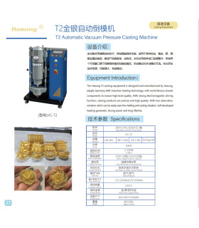 ماشین ریخته گری تحت خلاء و فشار هاسونگ مدل HS-T2 برند Hasung