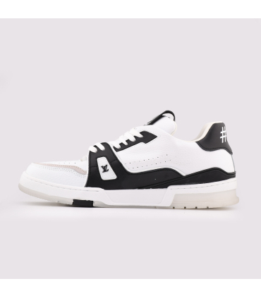 اسنیکر لویی ویتون مدل LV Trainer - ترکیب رنگ مشکی و سفید