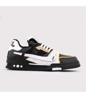 کفش اسنیکر لویی ویتون مدل LV Skate رنگ مشکی و سفید