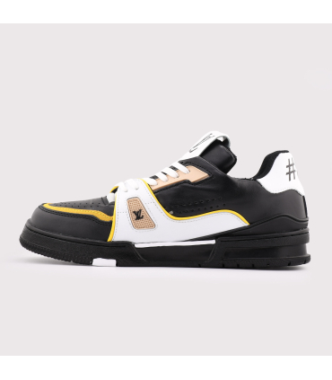 کفش اسنیکر لویی ویتون مدل LV Skate رنگ مشکی و سفید