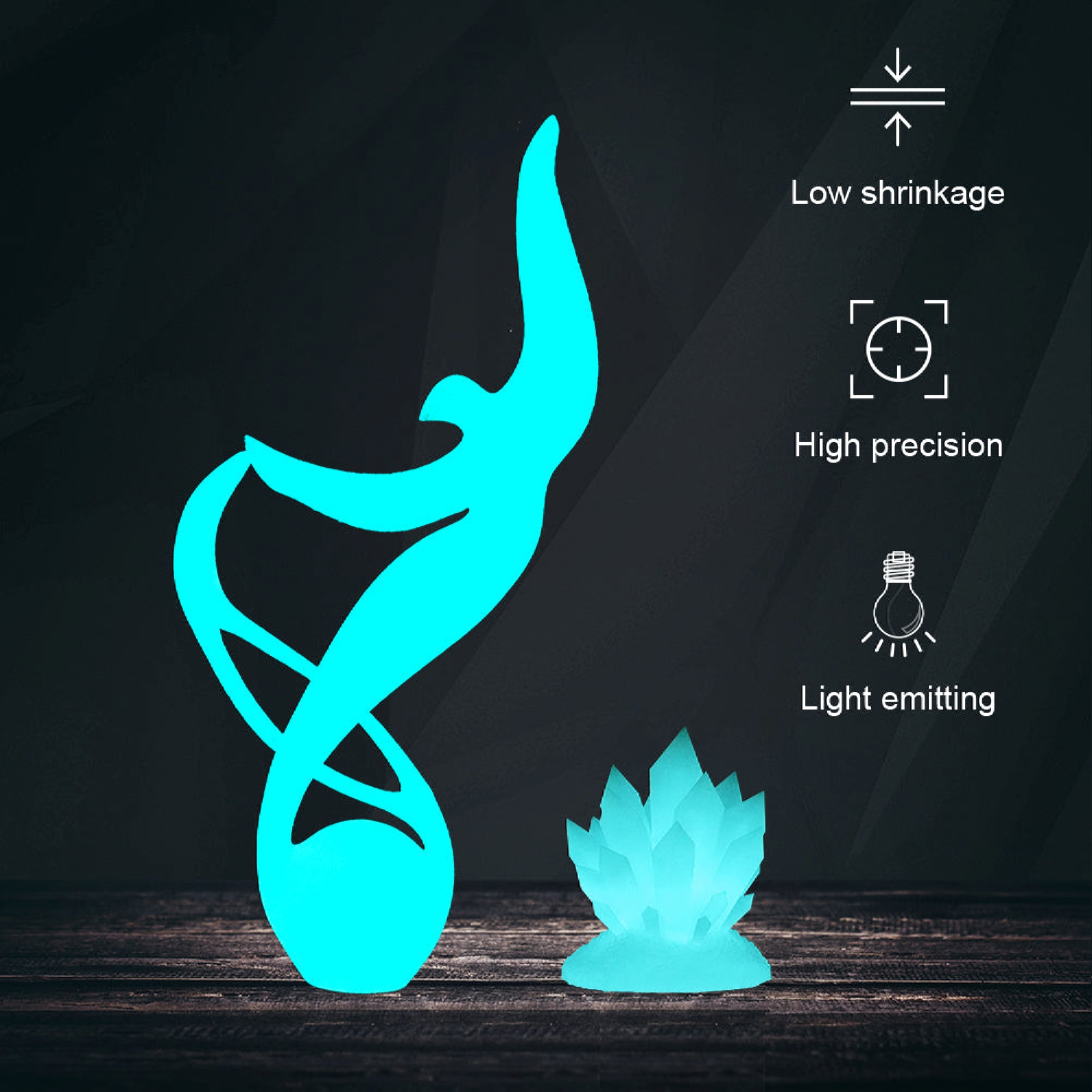 رزین پرینتر سه بعدی جمغه مدل Glow in Dark برند Jamghe