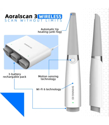 اسکنر دهانی شاینینگ تری دی مدل Aoralscan 3 Wireless برند Shining 3D