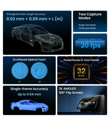 اسکنر سه بعدی رووپوینت مدل MIRACO Plus برند Revopoint