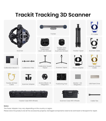 اسکنر سه بعدی رووپوینت مدل Trackit برند Revopoint