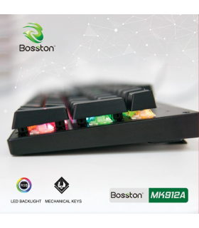 کیبورد مکانیکال گیمینگ بوستون مدل MK912A برند Bosston