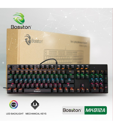 کیبورد مکانیکال گیمینگ بوستون مدل MK912A برند Bosston 