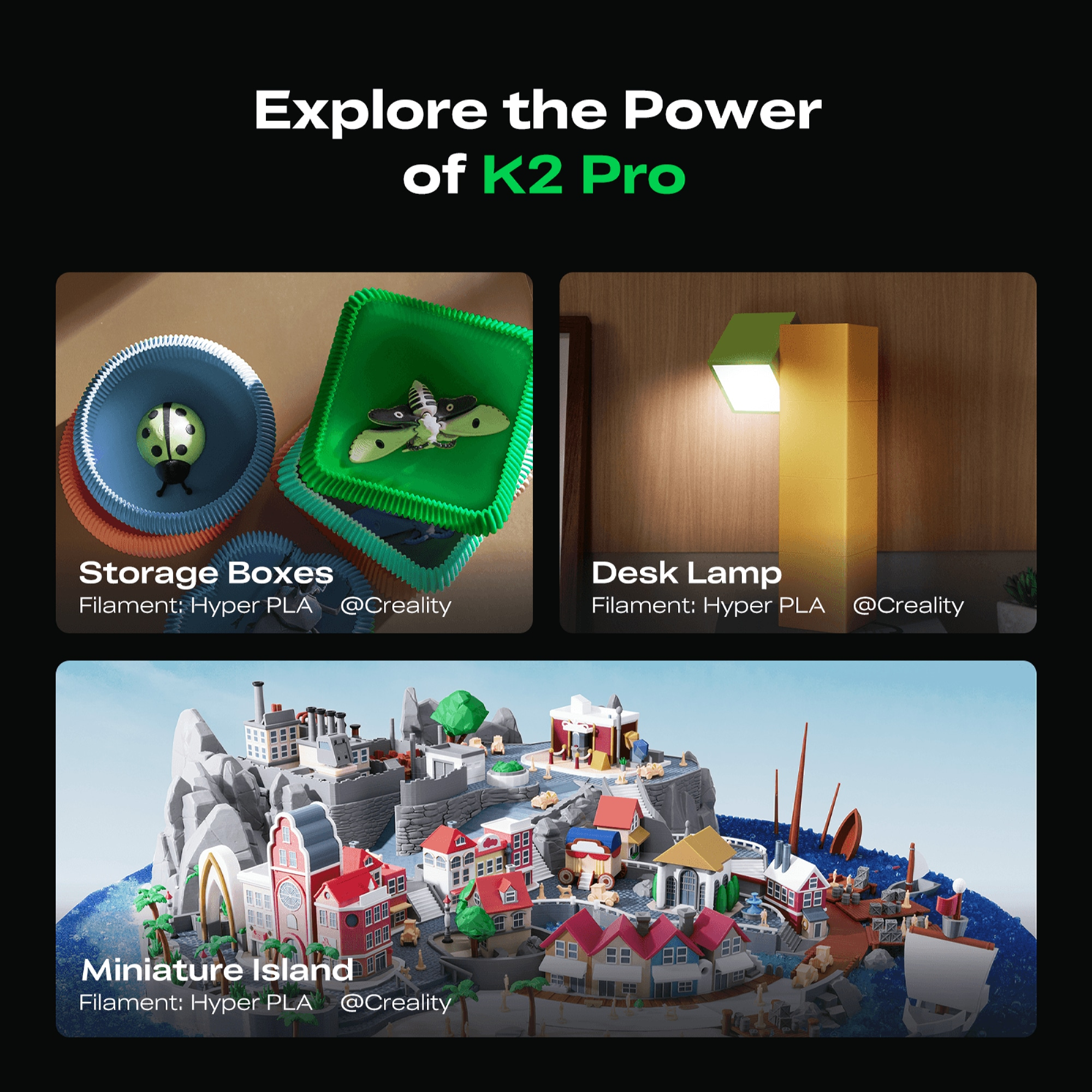 پرینتر سه بعدی کریلیتی مدل K2 Pro Combo برند Creality