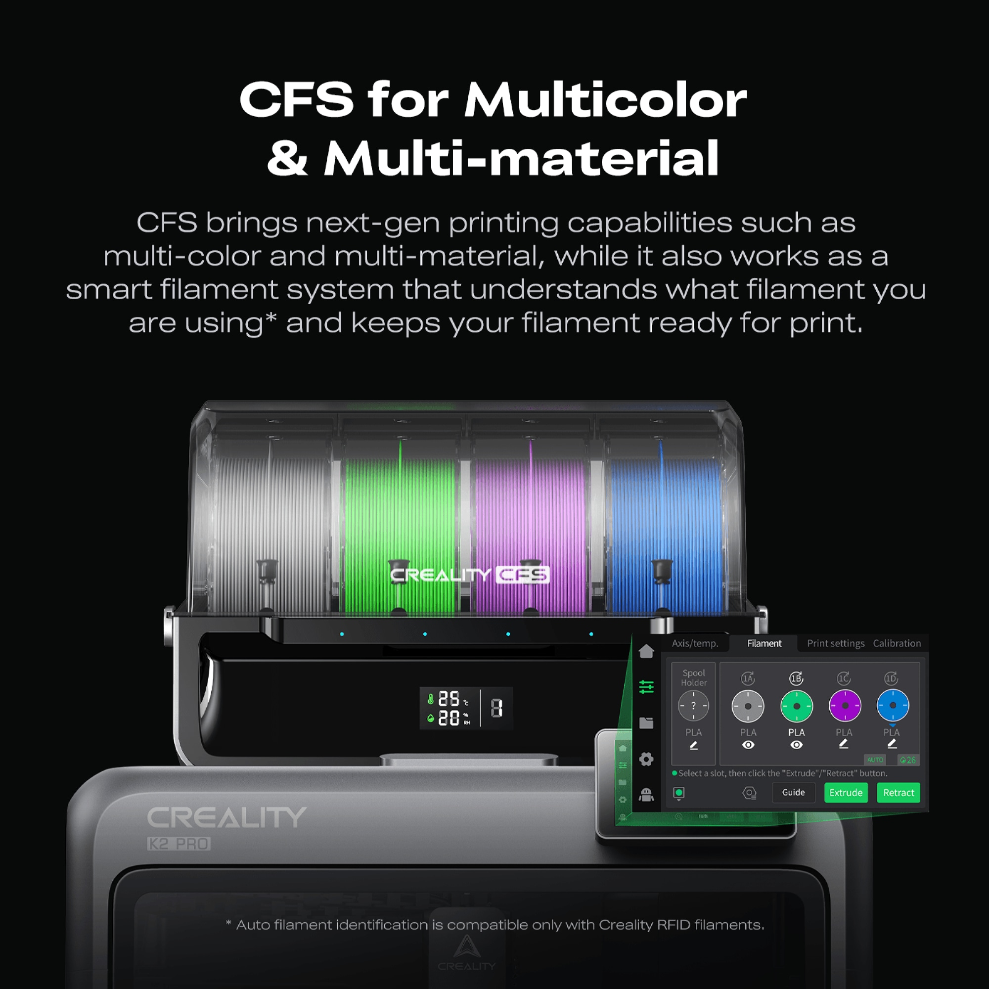 پرینتر سه بعدی کریلیتی مدل K2 Pro Combo برند Creality