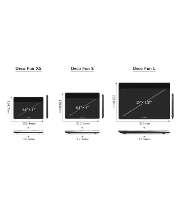 تبلت طراحی ایکس پی پن مدل Deco Fun XS برند Xp pen