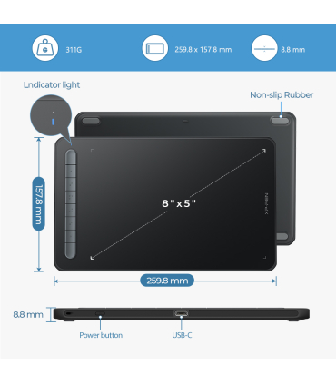تبلت طراحی ایکس پی پن مدل Deco MW برند Xp pen