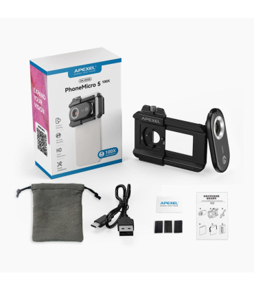 لنز میکروسکوپی موبایل اپکسل مدل APL-MS100 برند Apexel