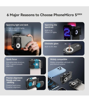 لنز میکروسکوپی موبایل اپکسل مدل APL-MS200 برند Apexel