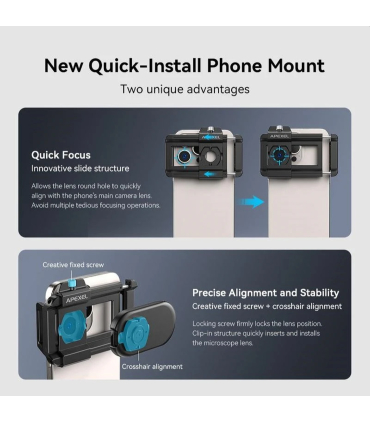 لنز میکروسکوپی موبایل اپکسل مدل APL-MS200 برند Apexel