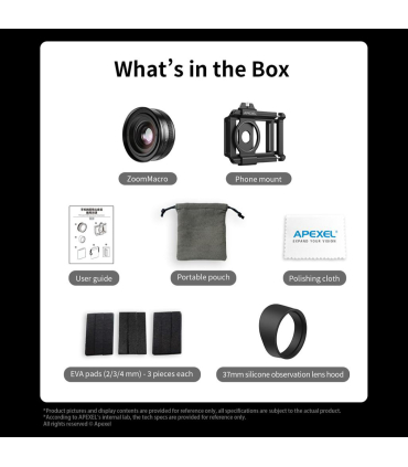 لنز میکروسکوپی موبایل اپکسل مدل APL-ZM100 برند Apexel