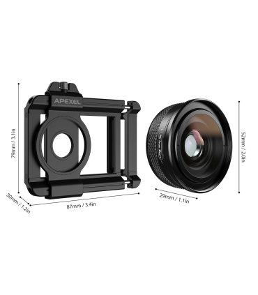 لنز میکروسکوپی موبایل اپکسل مدل APL-ZM100FL26 برند Apexel